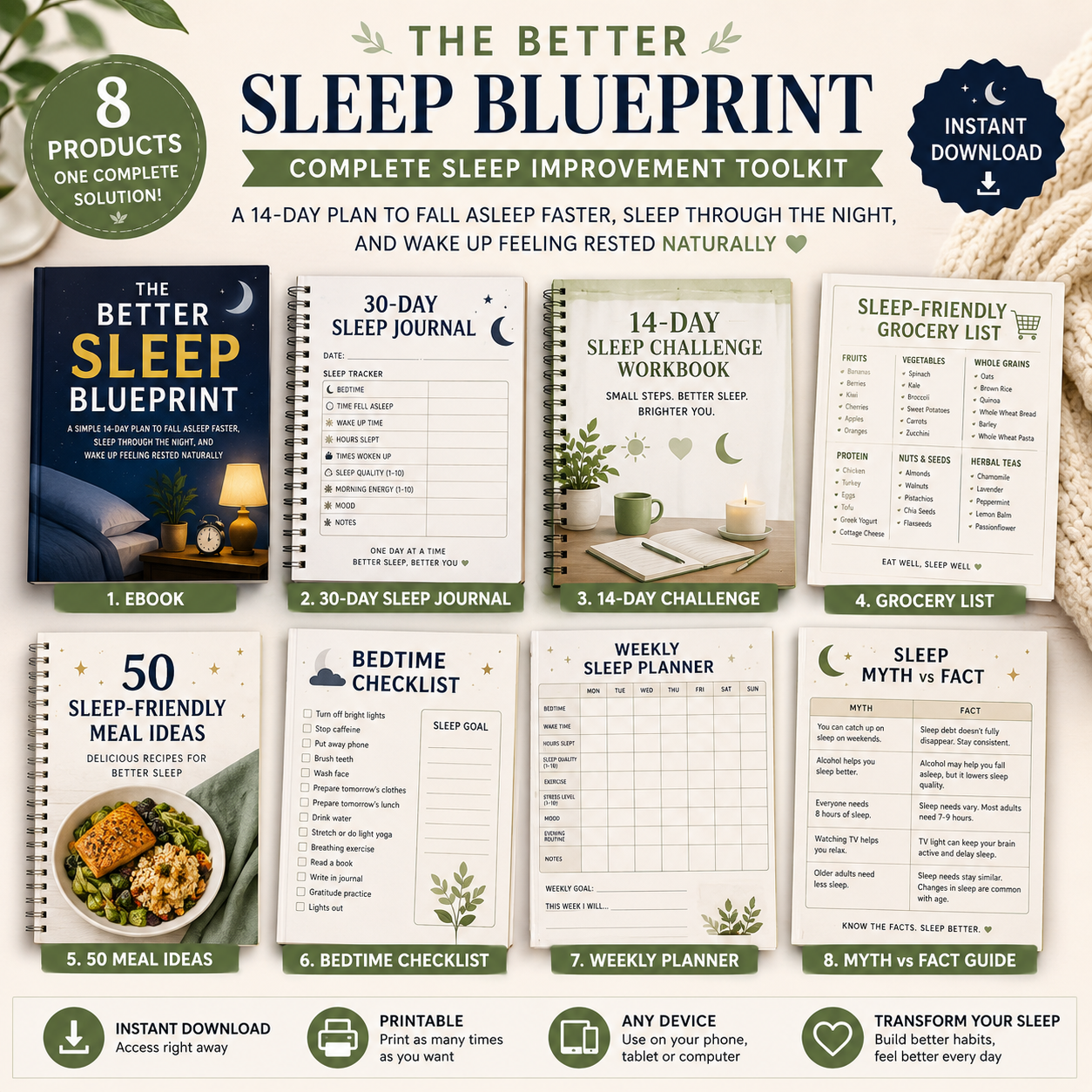 The Better Sleep Blueprint ebook cover